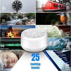 Sound Machine Easysleep White Noise Machine 25 Soothing Sounds And Night Lights
