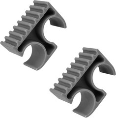 Bimini Top Pole Clips for 7/8-Inch Support Poles, 2 Pack (Grey)
