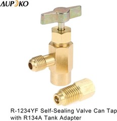 Self-Sealing Can Tap with Tank Adapter, 1/2’’ to 1/4’’ SAE Refrigerant Can B