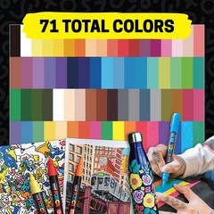 Posca Paint Art Markers, Set of 15 5M Medium Acrylic Markers with Reversible …