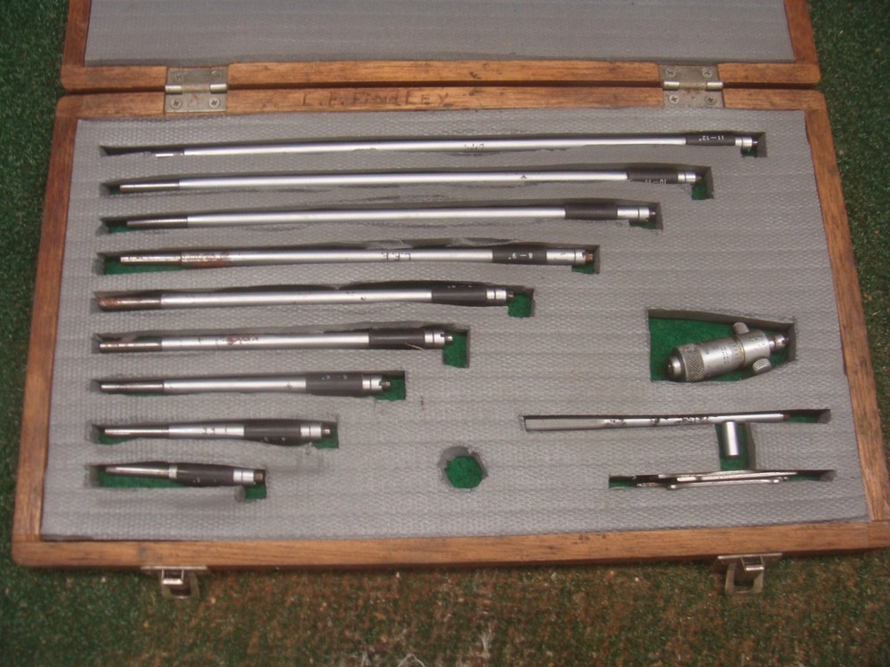 Mitutoyo Depth Micrometer 3-12″ with box – AS SHOWN – see all pics