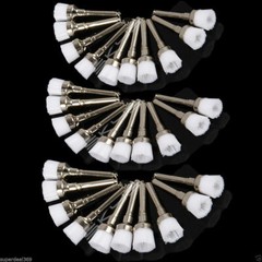 Dental Prophy Polishing Brush Nylon Latch Flat Prophylaxis Polisher Brushes