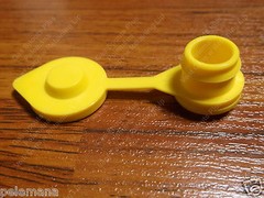 YELLOW VENT CAP Superior Air Breather Caps w/ Retaining Lip for PLASTIC GAS CANS