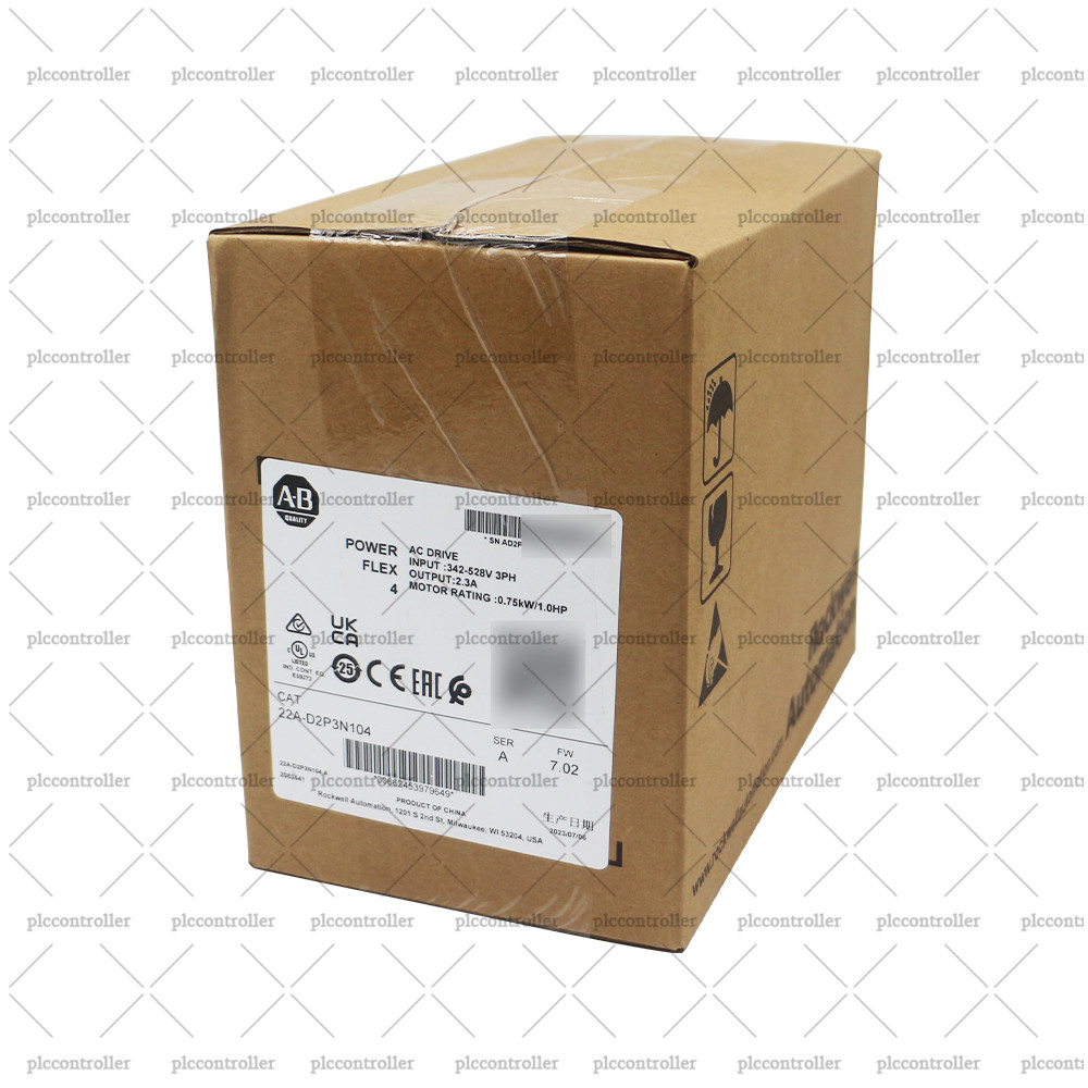 22A-D2P3N104 Allen-Bradley PowerFlex 4 0.75KW 1.0HP AC Drive NEW Factory Sealed