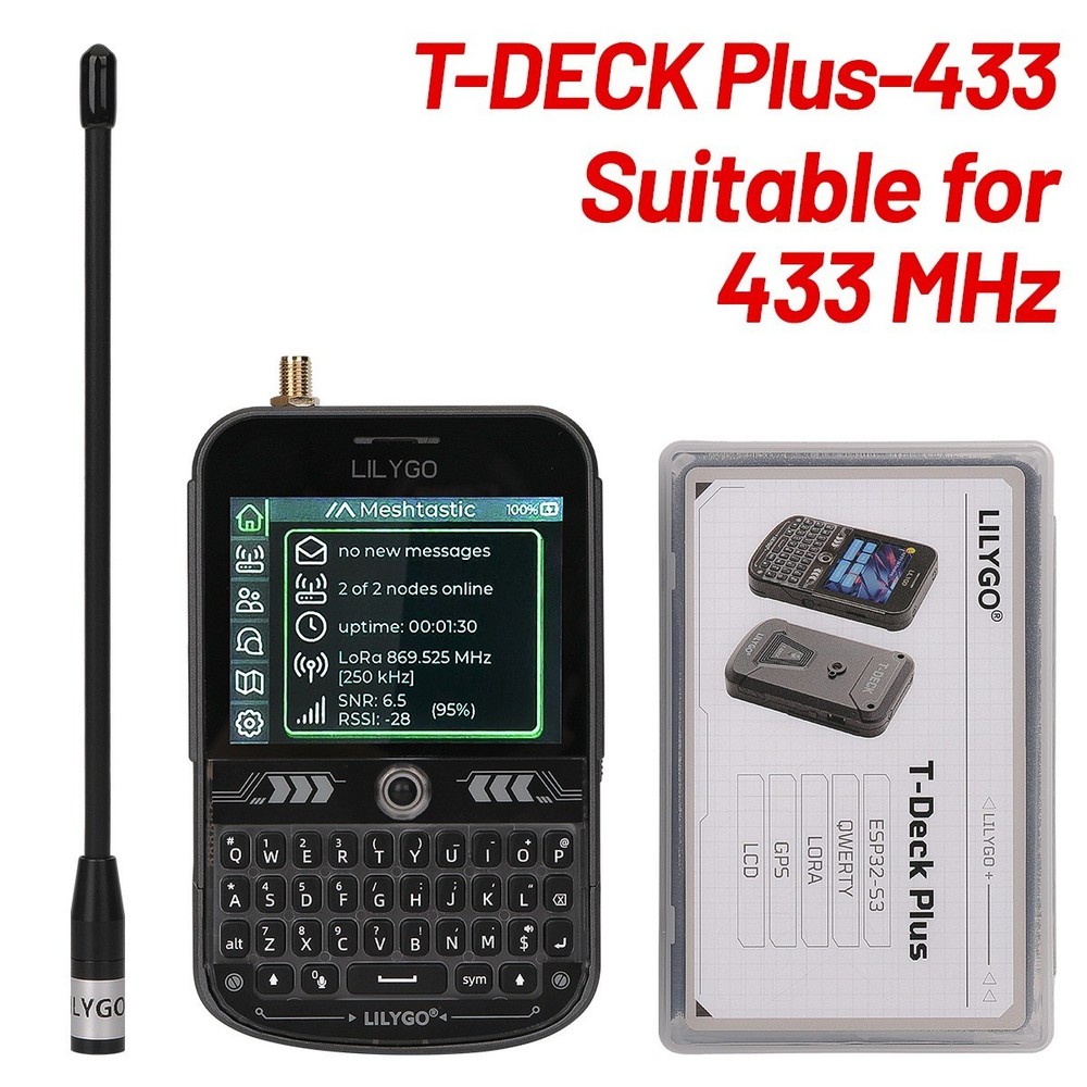 LILYGO T-Deck Plus ESP32-S3 LoRaWAN 915MHz GPS Meshtastic Meshcore LoRa Tracker
