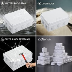 5.9 x 4.3 x 2.8 Inch Junction Box – Durable, Waterproof and Easy to Install