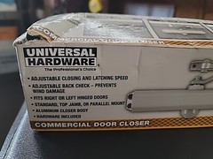 Universal Hardware Heavy-Duty Commercial Door Closer Aluminum UH4031