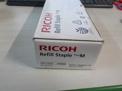 Genuine Ricoh 413026 Type M Staple Refill Cartridge Box of 5 OEM