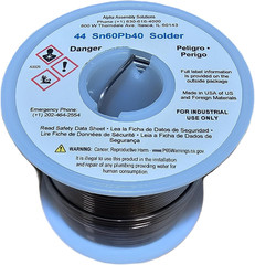 44 Lead Solder Wire – 1 lb – 0.062 in Wire Diameter – Sn/Pb Compound – 40 % Lead