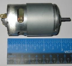 1/4 HP Motor – 14.4 VDC Electric Motor – 185 Watt – 17,600 RPM – 775 Frame Size
