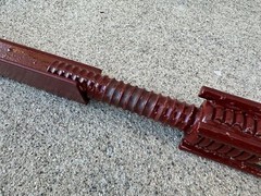 Sandbaggy Adjustable Concrete Turnbuckle Form Aligner with 5″ x 3″ Bent Plate