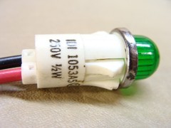 NEW lot of 12 IDI 1053A5 green lens 1/2″ hole panel lamp lights 250V 1/2W