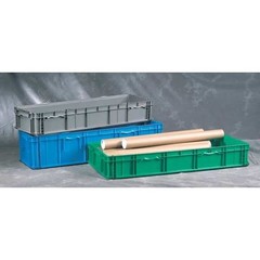 Orbis So4815-11 Green Solid & Stackable Straight Wall Storage Container, 26.2