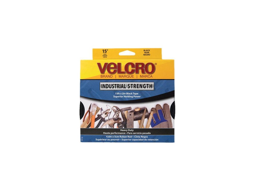 Velcro 90198 Industrial Strength Sticky-Back Hook and Loop Fasteners, 2″ x 15 ft
