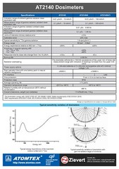 AT2140 pocket radiation meter for X-ray and gamma radiation ATOMTEX