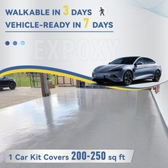 Garage Floor Epoxy Kit with Primer, Garage Floor Paint with Tools, Epoxy Coating