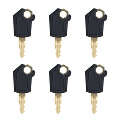 6PCS Ignition Keys 5P8500 For Caterpillar Heavy Equipment Replace 5P8500 Key