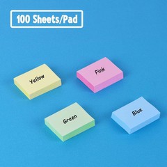 50 Pads Mini Sticky Notes 1.5X 2 inch, Small Self-Stick Note, Bulk Tiny Pads …