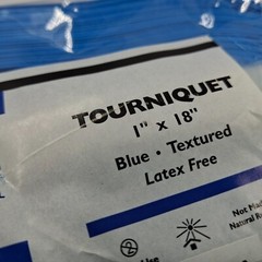 ASP Medical Tourniquet 1″x18″ Blue Textured Latex Free 2 Bags of 250ea TQT301