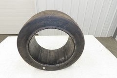 Total Source 16x7x10-1/2 Press-On Forklift Tire Solid Smooth Black