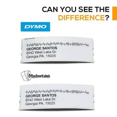 OfficeSmartLabels 1-1/8 x 3-1/2 inch Removable Address Labels, 12 Roll