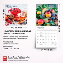 Kitchen | 2027 7×14″ (Hanging) Monthly Mini Wall Calendar