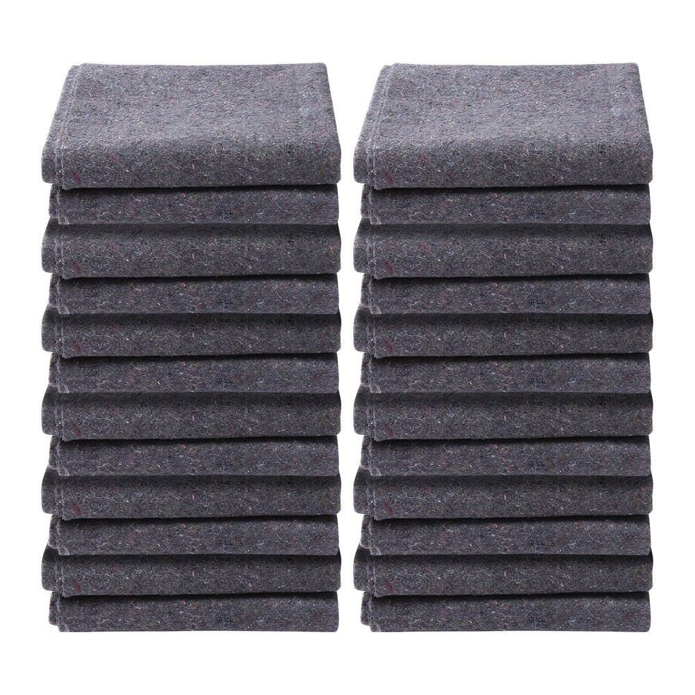 KFFKFF 72″ x 54″ Recycled Cotton Moving Blankets (12-Pack)