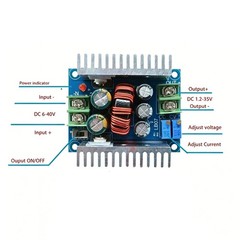 2PCS DC-DC Converter 20A 300W Buck Boost Step Down Adjustable Power Charger