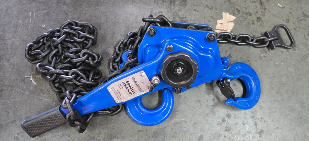 Pro-Source PSHSH-3CK-10 Manual Lever Hoist 6000 lb Capacity 10ft Lift Height
