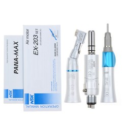 NSK Type Dental PANA MAX High Speed Handpieces Push Button +Low Speed EX203C 4H