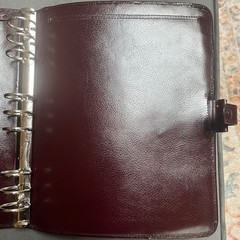 Vintage Filofax Professional Oxblood Burgundy A5 Real Leather 9 Ring No Inserts
