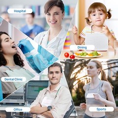 10pcs/PK Dental Autoclavab Silicone Bib Clips Chain Patient Napkin Holder Clip