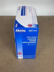 Dukal Cotton Tipped Applicators 6″ Non-Sterile 1000 Per Box Medical Swab