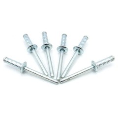 3.2mm 4mm 4.8mm 6.4mm Multi Grip POP Rivet Dome Head Blind Rivet Zinc Plated