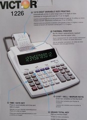 Victor 1226 12-Digit Thermal Printing Calculator (vct-1226) NEW