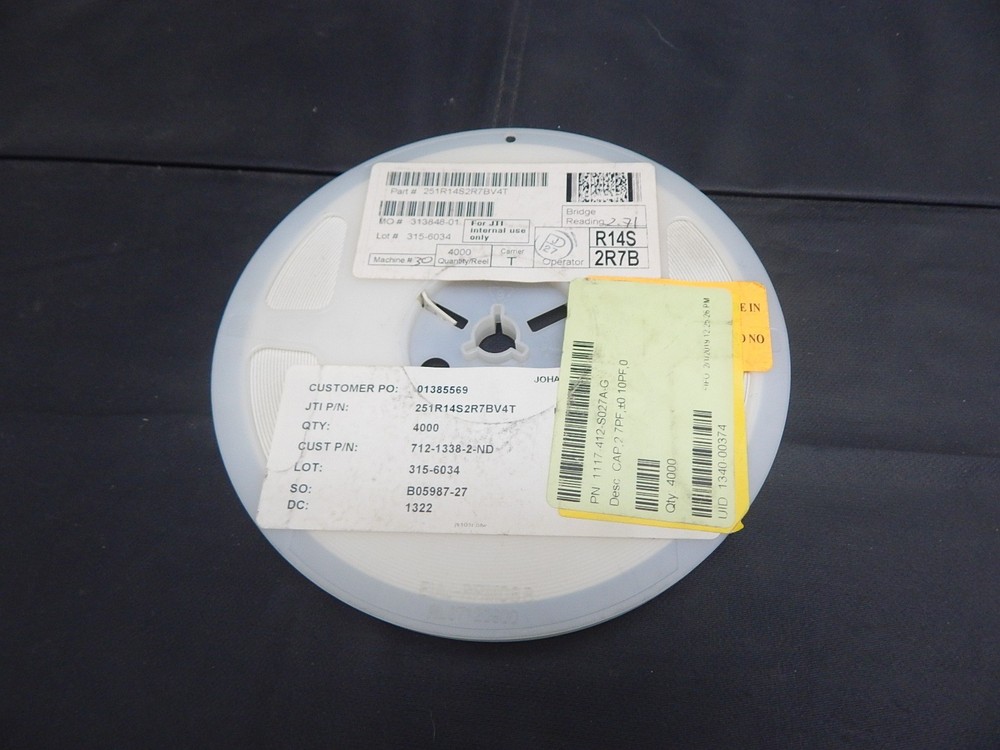 JOHANSEN 251R14S2R7BV4T CAPACITOR – REEL OF 4000 PIECES – USA FAST SHIPPING