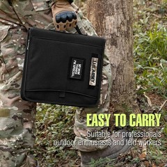 Tactical Military Planner Oxford Cloth Organizer W/ Zippered Closure & Binder US
