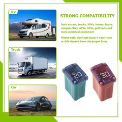 10PCS Micro Cartridge Fuses FMM M-Case Female Fuse For Car Truck SUV – 20A 30A