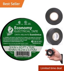Black Electrical Tape 3/4-Inch x 60 Feet – Moisture Resistant & Durable