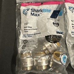 24 Sharkbite Max Push To Connect 1/2” End Stop New Factory Sealed (346)