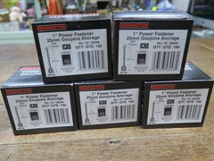 5 BOXES – REMINGTON 1″ POWDER ACTUATED FASTENERS, No.58048