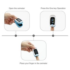 Finger Pulse Oximeter Blood Oxygen Saturation Heart Rate Measuring SpO2 Monitor