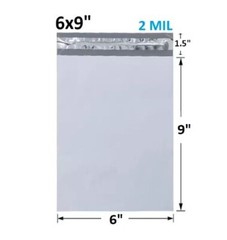 200 Poly Mailers Shipping Bags 50 Each Size 4×6” 5×7” 6×9” 7.5×10.5” 2.5MIL