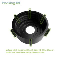 8-Piece Blender Replacement Parts Kit Compatible with Oster & SD588, Black490
