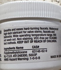 Hercules Plumber’s Silicone Grease Jar 2oz 40610 Hercules 40610 2 oz.
