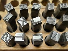 Young Brothers 36pc 3/8″ Letter & Number Stamp Punch Set Alloy Steel Metal