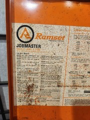 RAMSET JOBMASTER 122MD COMPLETE WITH TOOL BOX AND ACCESORIES MADE IN U.S.A