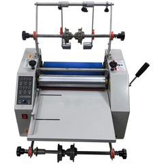 13″ 330mm 110V Laminator with 2 Knives Steel Roller Hot Cold Laminating Machine
