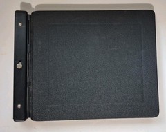 Wilson Jones Raven Post Binder 2-1/2” Black Vinyl 241-40N vintage Blank Pages