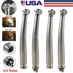 Dental High Speed (LED E-generator ) Handpiece 4Hole Burr Turbine NSK Style